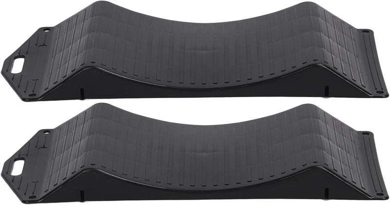 EIMSOAH Tire Saver Ramps,Anti Slip Boat Trailer Tire Savers Heavy Duty,2 Pack Car Ramps Metal for Flat Spot,Flat Tire Prevention, for Car Truck RV Trailer(18P: 44.4x19.5x3.5cm/17.48x7.67x1.37in) - Image 5